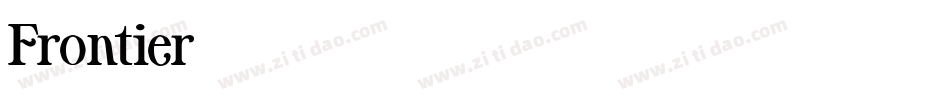 Frontier字体转换