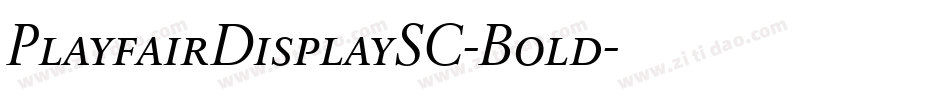 PlayfairDisplaySC-Bold字体转换