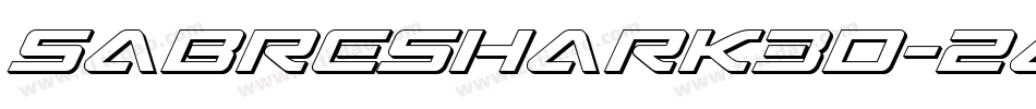 SabreShark3D-2a8W字体转换