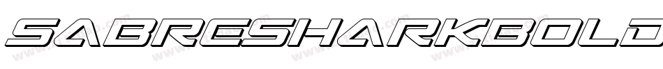 SabreSharkBoldItalic-R4R3字体转换
