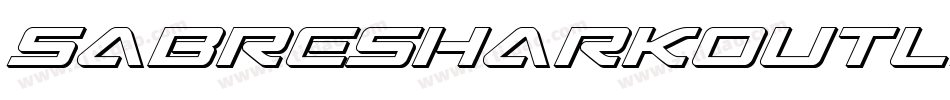 SabreSharkOutline-7x2A字体转换