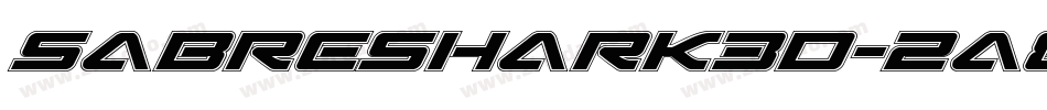 SabreShark3D-2a8W字体转换