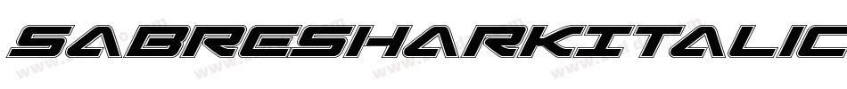 SabreSharkItalic-vz8O字体转换