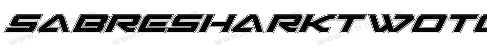 SabreSharkTwoTone-0eR9字体转换