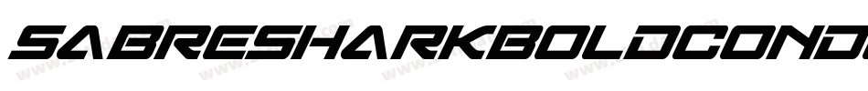 SabreSharkBoldCondensed-nzpY字体转换