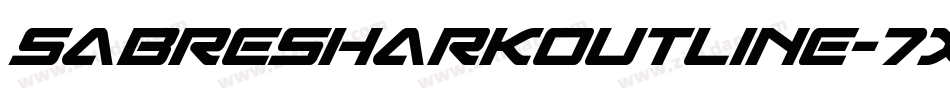 SabreSharkOutline-7x2A字体转换