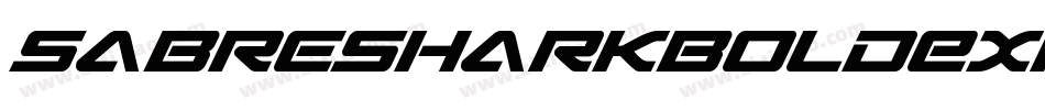 SabreSharkBoldExpanded-1WBZ字体转换 SabreSharkBoldExpanded-1WBZ字体转换