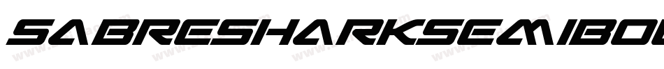 SabreSharkSemiBold-mzxG字体转换