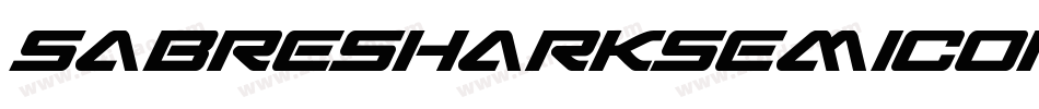SabreSharkSemiCondensed-XOK9字体转换