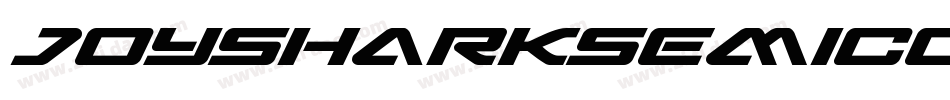JoySharkSemiCondensedsemiItalic-X1ej字体转换