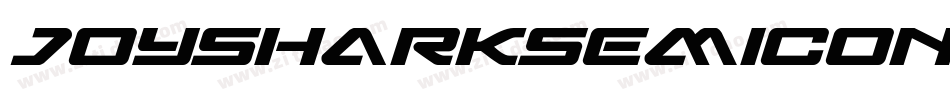JoySharkSemiCondensedsemiItalic-X1ej字体转换