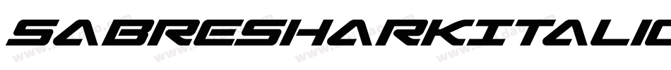 SabreSharkItalic-vz8O字体转换