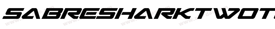 SabreSharkTwoTone-0eR9字体转换