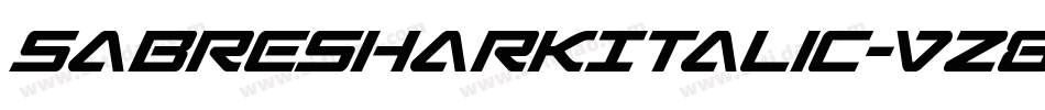 SabreSharkItalic-vz8O字体转换