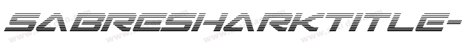 SabreSharkTitle-4Orp字体转换