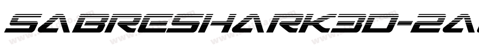 SabreShark3D-2a8W字体转换