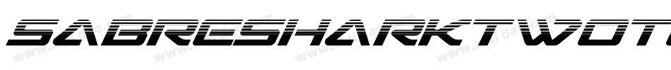 SabreSharkTwoTone-0eR9字体转换