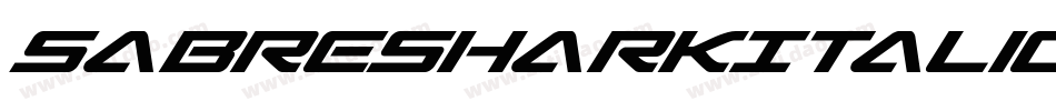 SabreSharkItalic-vz8O字体转换
