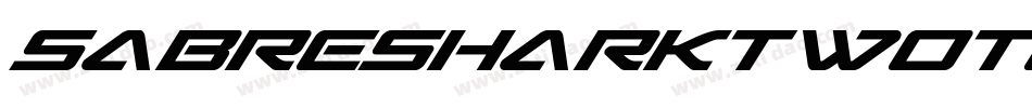SabreSharkTwoTone-0eR9字体转换