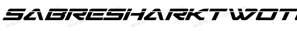 SabreSharkTwoTone-0eR9字体转换