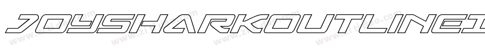 JoySharkOutlineItalic-K9wA字体转换