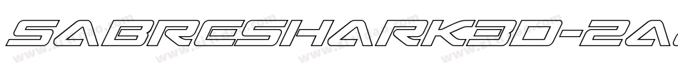 SabreShark3D-2a8W字体转换