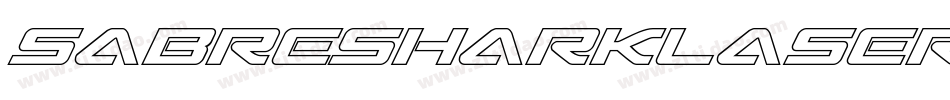SabreSharkLaser-wzYZ字体转换