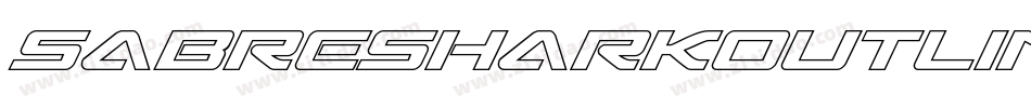 SabreSharkOutline-7x2A字体转换
