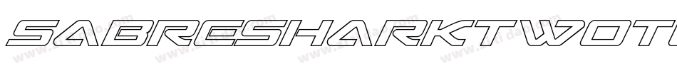 SabreSharkTwoTone-0eR9字体转换