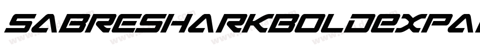 SabreSharkBoldExpanded-1WBZ字体转换 SabreSharkBoldExpanded-1WBZ字体转换