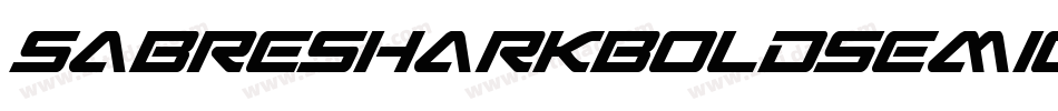 SabreSharkBoldSemiCondensed-B845字体转换