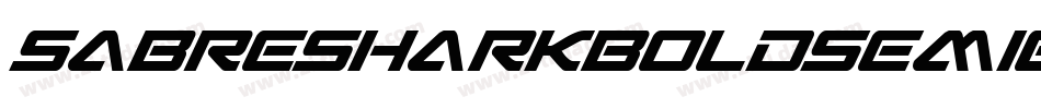 SabreSharkBoldSemiExpanded-8pvz字体转换