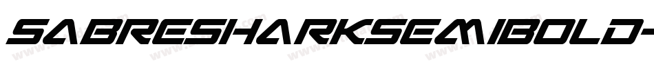 SabreSharkSemiBold-mzxG字体转换
