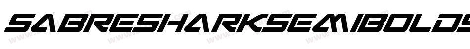 SabreSharkSemiBoldSemiStr-rMmy字体转换
