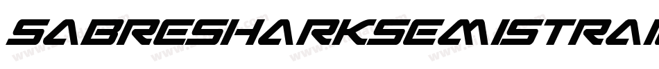 SabreSharkSemiStraight-ozDd字体转换