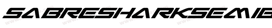 SabreSharkSemiBoldCondensed-dz4X字体转换