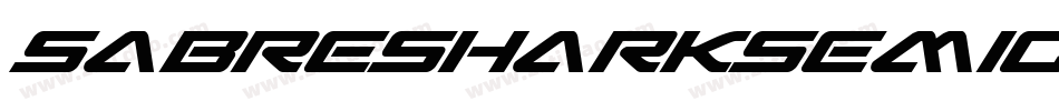 SabreSharkSemiCondensed-XOK9字体转换