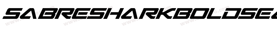SabreSharkBoldSemiCondensed-B845字体转换