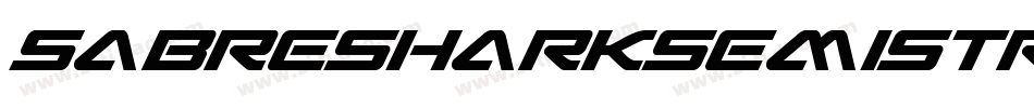 SabreSharkSemiStraight-ozDd字体转换