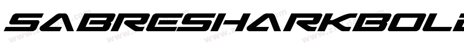 SabreSharkBoldSemiCondensed-B845字体转换