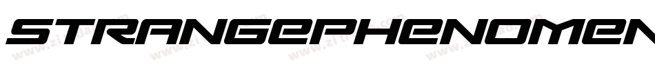 STRANGEPHENOMENAOUTLINED字体转换