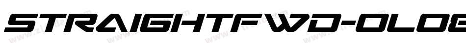 Straightfwd-OLo8字体转换