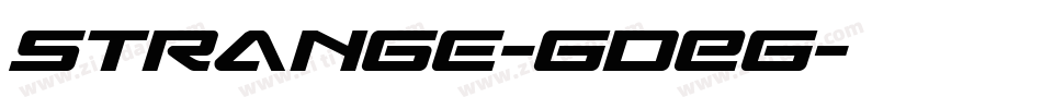 Strange-GDEG字体转换