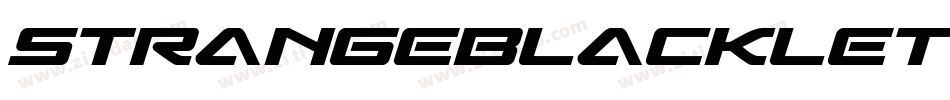 Strangeblackletter-MWnJ字体转换