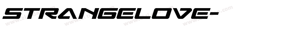 Strangelove字体转换