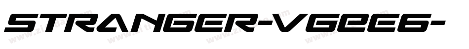 Stranger-VGEe6字体转换