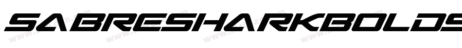 SabreSharkBoldSemiStraight-YZ2v字体转换
