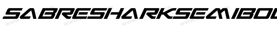 SabreSharkSemiBoldCondensed-dz4X字体转换