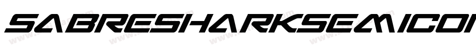SabreSharkSemiCondensed-XOK9字体转换