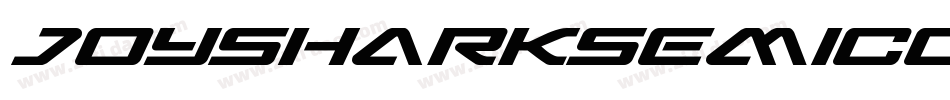 JoySharkSemiCondensedsemiItalic-X1ej字体转换
